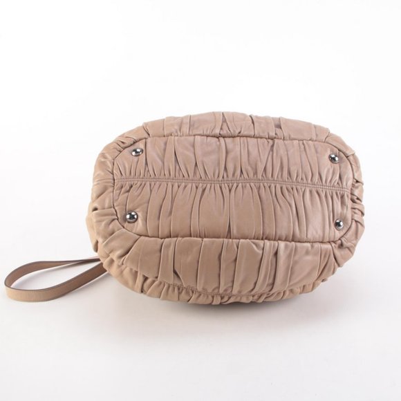 Prada Gauffre Satchel Beige Nappa Leather - Picture 5 of 15